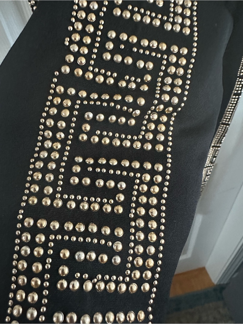 Greek Key Studded Leggings